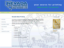Tablet Screenshot of nevadastateprinting.com